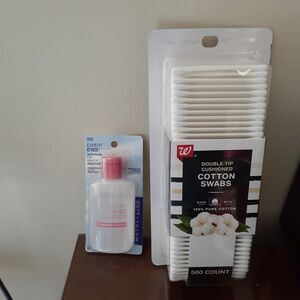 Maybelline Expert Eyes Waterproof Makeup Remover & Cotton Swabs 500  Count New